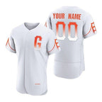 Custom San Francisco Giants White Puhics 2021 City Connect Flex Base Jersey