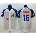 Atlanta Braves #16 Travis dArnaud Number White Puhics 2023 City Connect Flex Base Stitched Jersey 2
