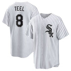 Chicago White Sox #8 Kyle Teel White Puhics Home Replica Jersey
