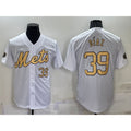 New York Mets #39 Edwin Diaz Number White Puhics 2022 All Star Stitched Cool Base Jersey