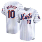 New York Mets #10 Ronny Mauricio White Puhics 2024 Home Limited Stitched Jersey