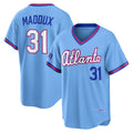 Atlanta Braves #31 Greg Maddux Powder Blue Puhics 2026 City Connect Stadium Jersey
