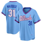 Atlanta Braves #31 Greg Maddux Powder Blue Puhics 2026 City Connect Stadium Jersey