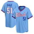 Atlanta Braves #51 Chris Sale Powder Blue Puhics 2026 City Connect Stadium Jersey