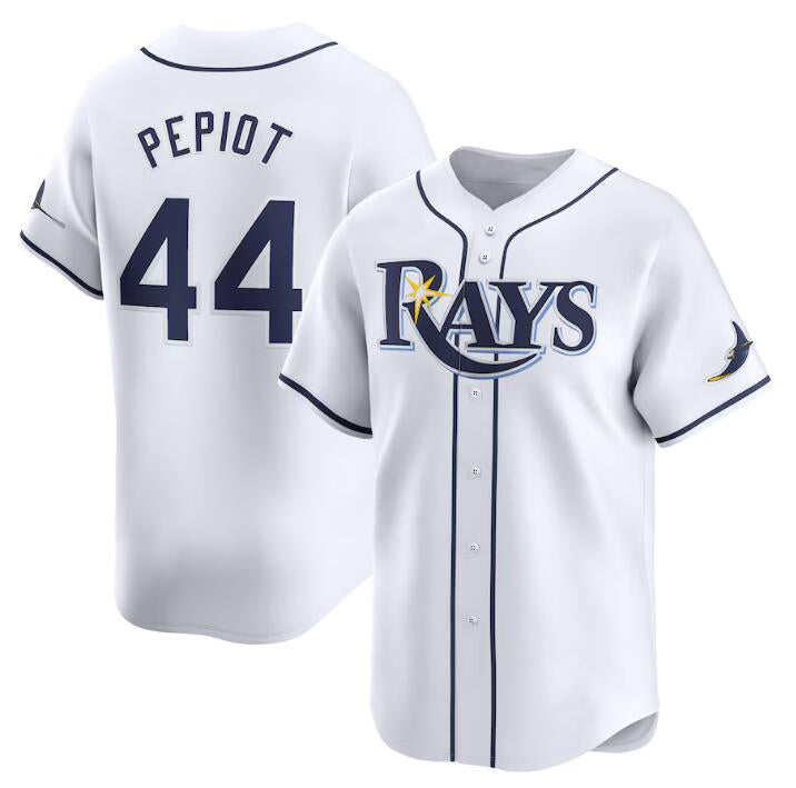 Tampa Bay Rays #44 Ryan Pepiot White Puhics Home Limited Stitched Jersey
