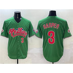 Philadelphia Phillies #3 Bryce Harper Green Puhics Phanatic Limited Stitched Jersey