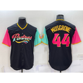 San Diego Padres #44 Joe Musgrove Black Puhics 2022 City Connect Cool Base Stitched Jersey