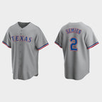Texas Rangers #2 Marcus Semien Gray Puhics Cool Base Stitched Jersey
