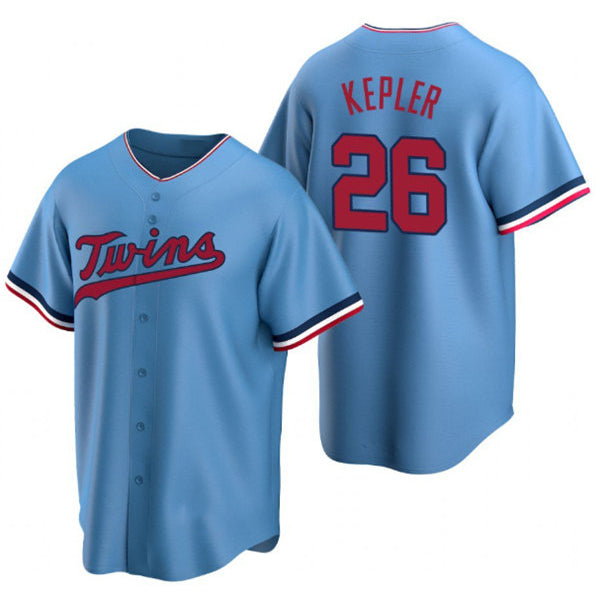 Minnesota Twins #26 Max Kepler Blue Puhics Cool Base Stitched Jersey